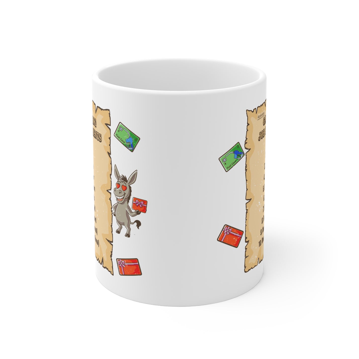 Mug — "Gangstalking Job Requirements" Funny Novelty Coffee Mug
