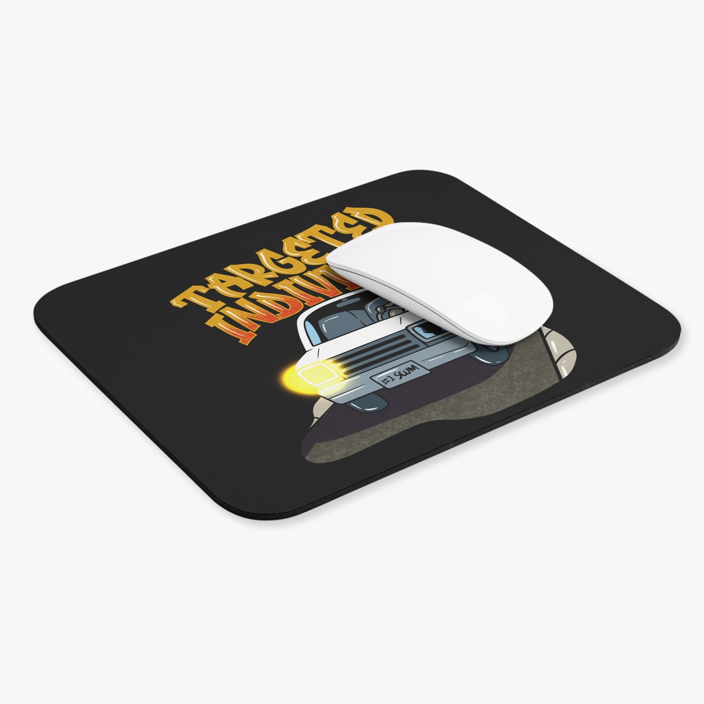 Targeted Individual Mouse Pad — Humorous Conspiracy Car Design