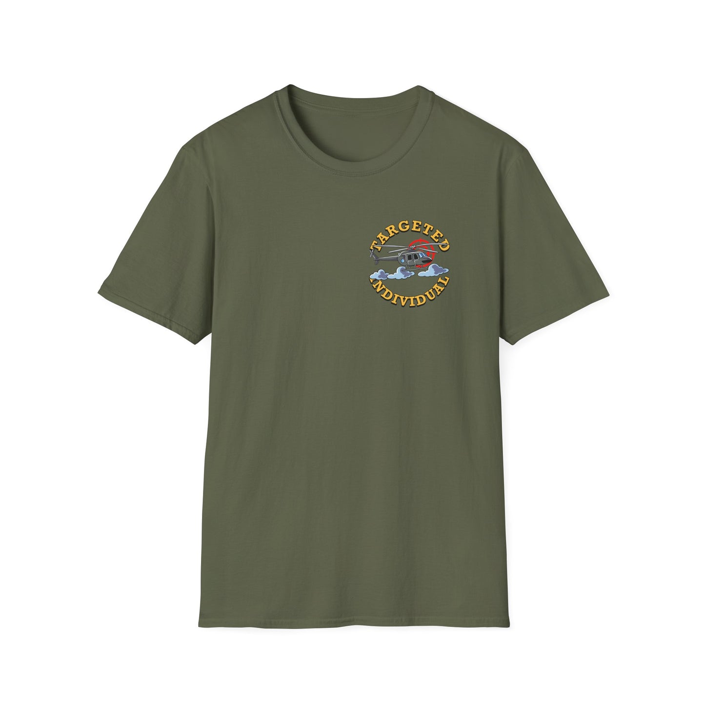 Target Individual T-Shirt — 'Target Individual' Graphic Tee with Police Truck & Targets