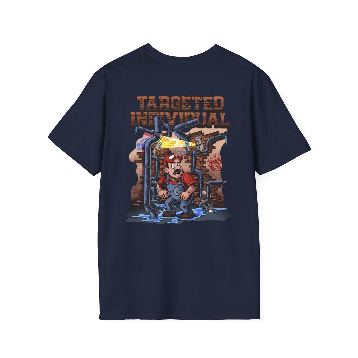Plumber Pipeworks Graphic T-Shirt — Retro ‘Tarotical Plumbing’ Design