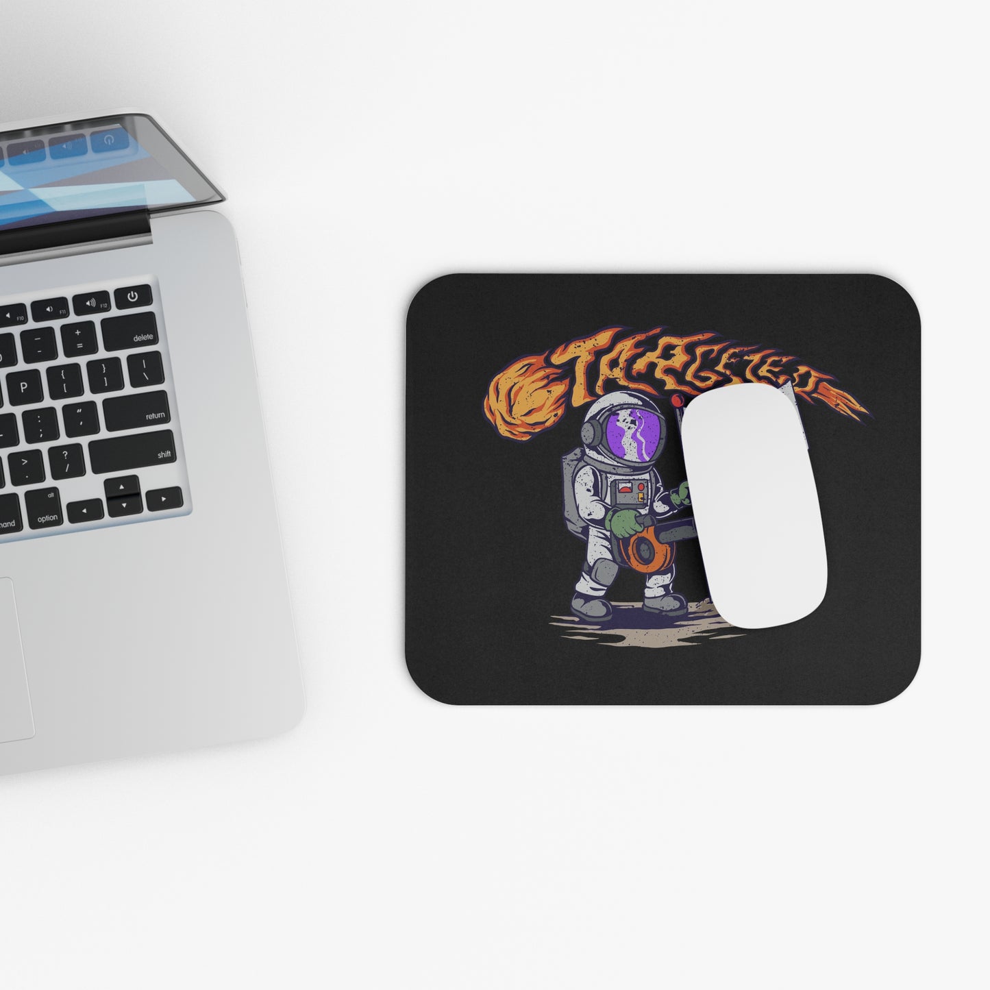 Individual Astronaut Mouse Pad — Retro Space Explorer Design