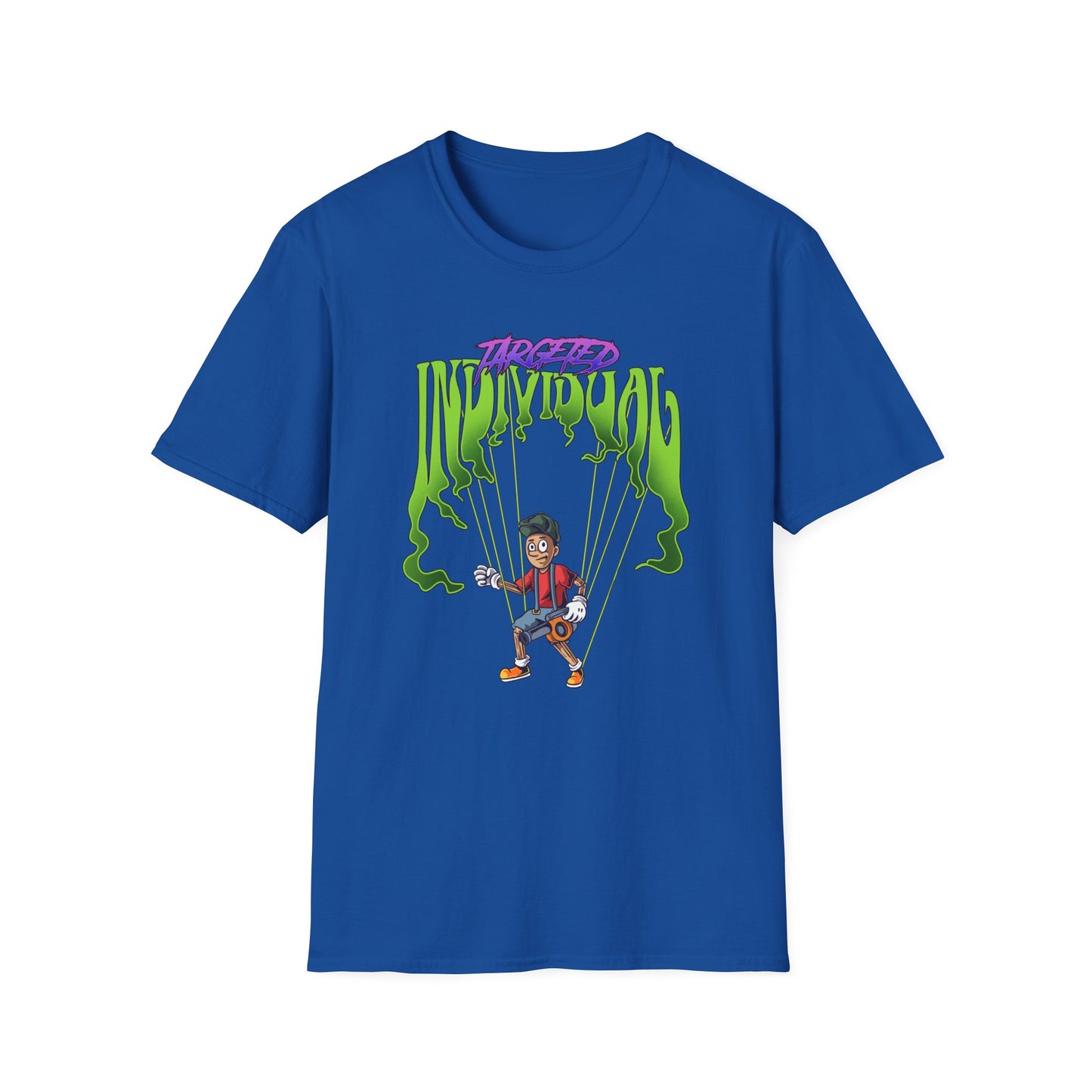 T-Shirt — Puppet Strings Graphic Tee (Young Gamer Puppet Design)