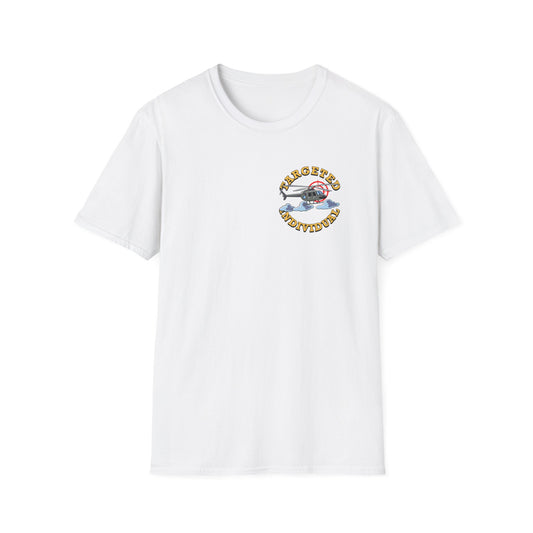 Target Individual T-Shirt — 'Target Individual' Graphic Tee with Police Truck & Targets