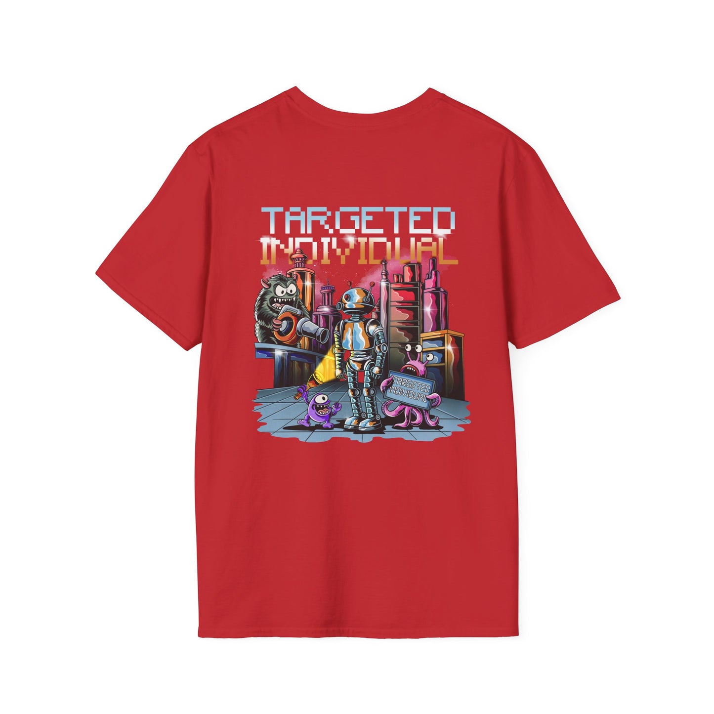 Targeted Individual T-Shirt — Retro Sci‑Fi Robot Graphic Tee