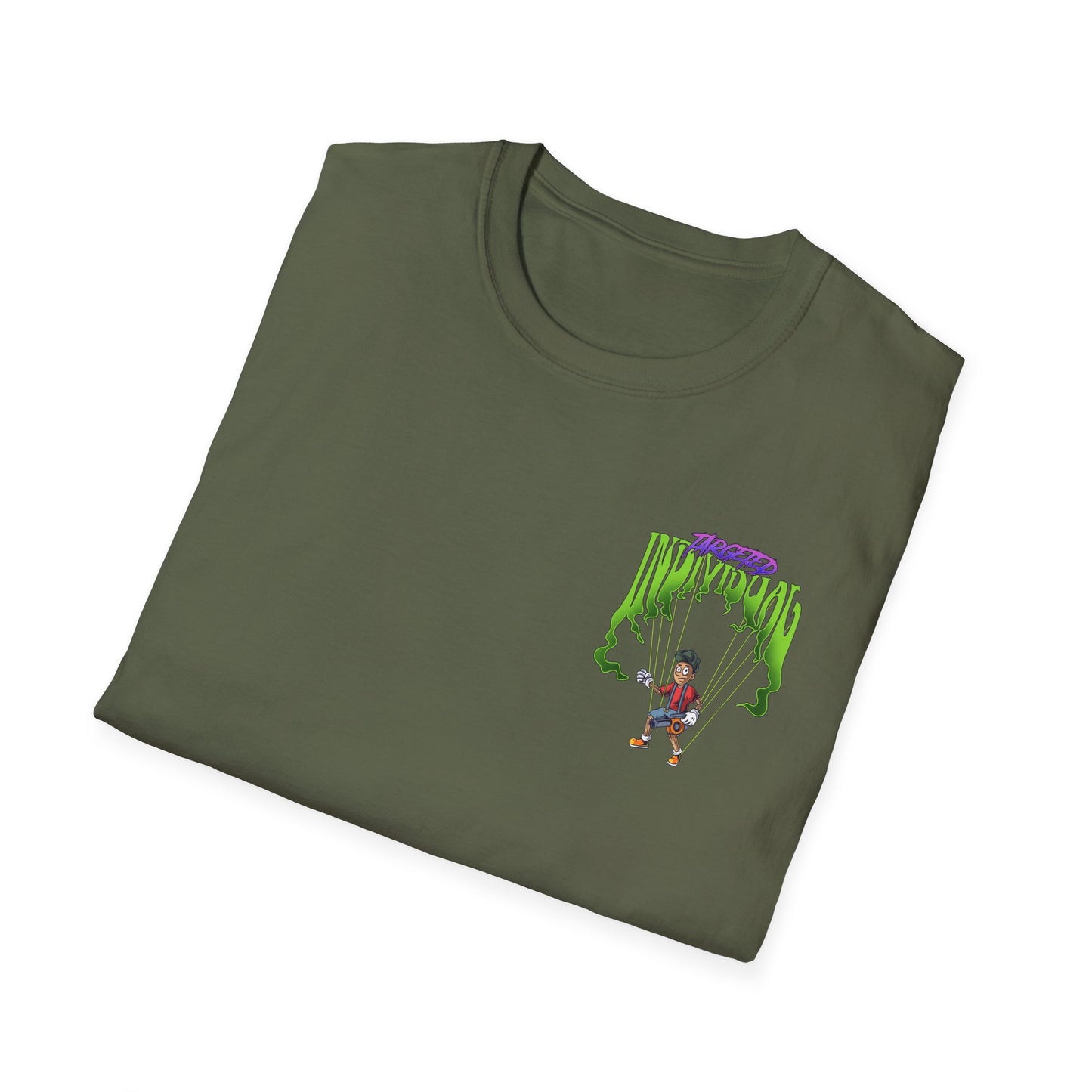 Scaredy Clown Graphic T-Shirt — Horror Joker Back Print