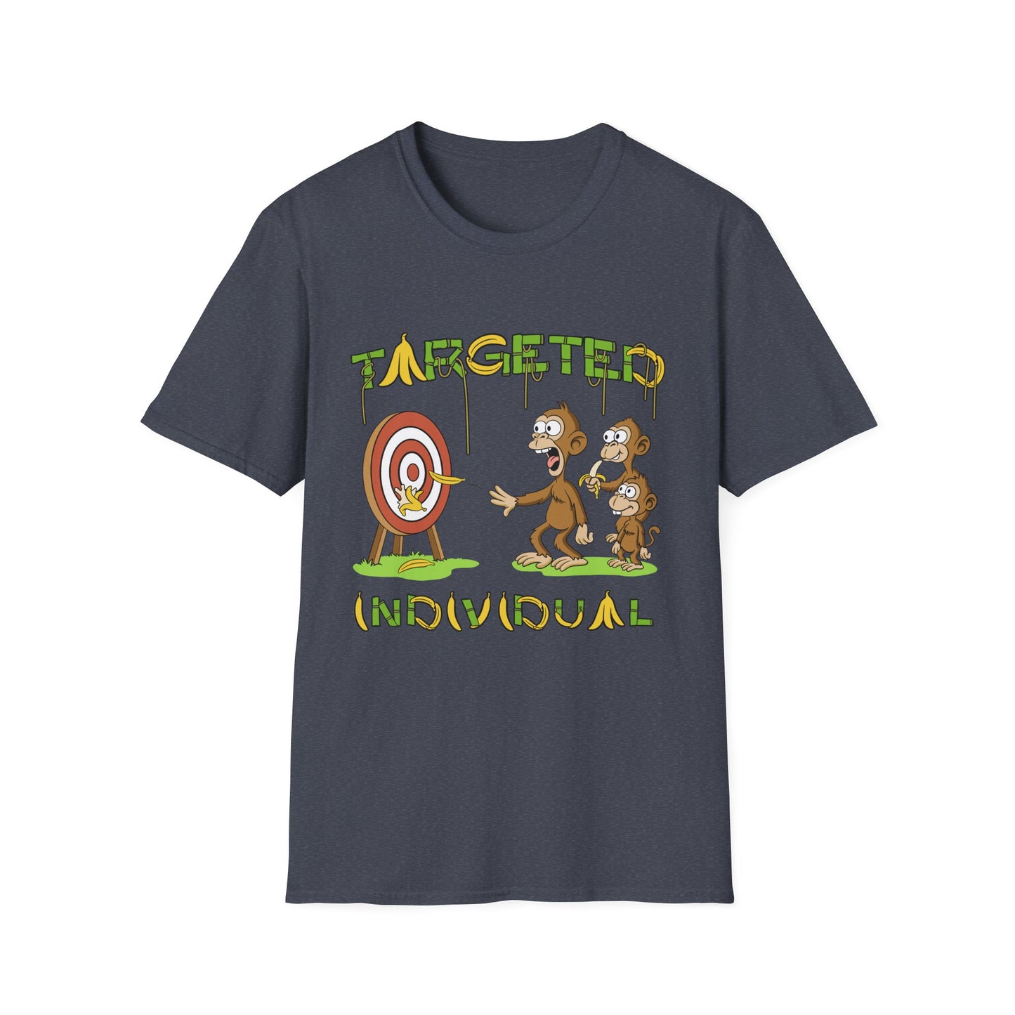 Targeted Individual Graphic T-Shirt — Funny Monkey Target Design