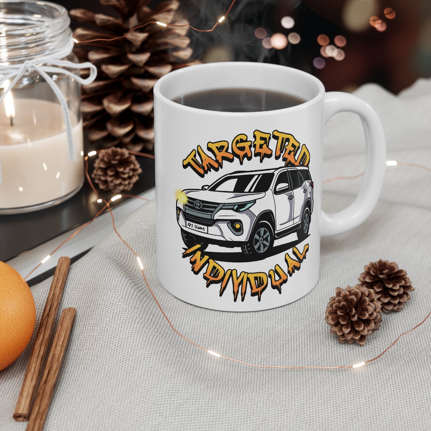 Mug — "Targeted Individual" Toyota SUV Graphic Coffee Mug