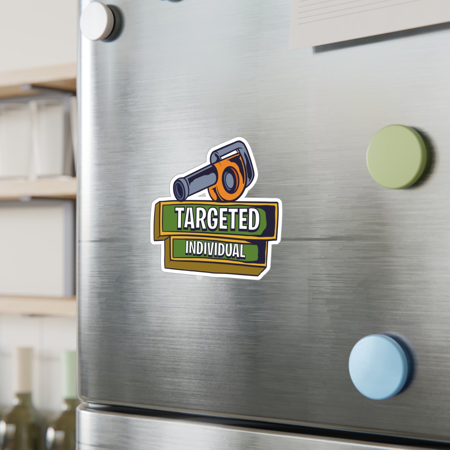 Targeted Individual Vinyl Sticker — Tactical Scope Kiss-Cut Decal