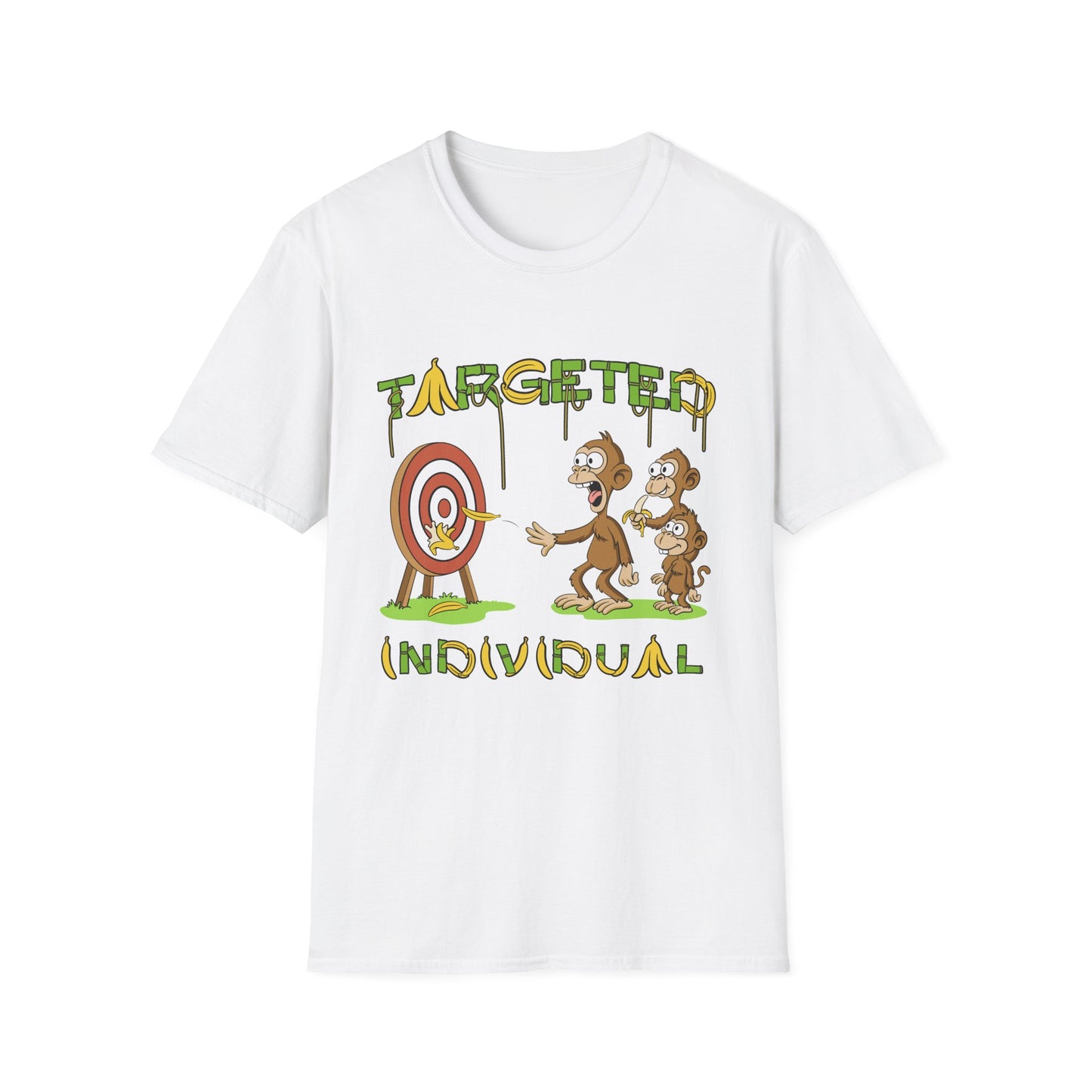 Targeted Individual Graphic T-Shirt — Funny Monkey Target Design