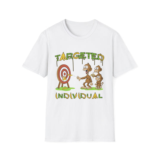 Targeted Individual Graphic T-Shirt — Funny Monkey Target Design