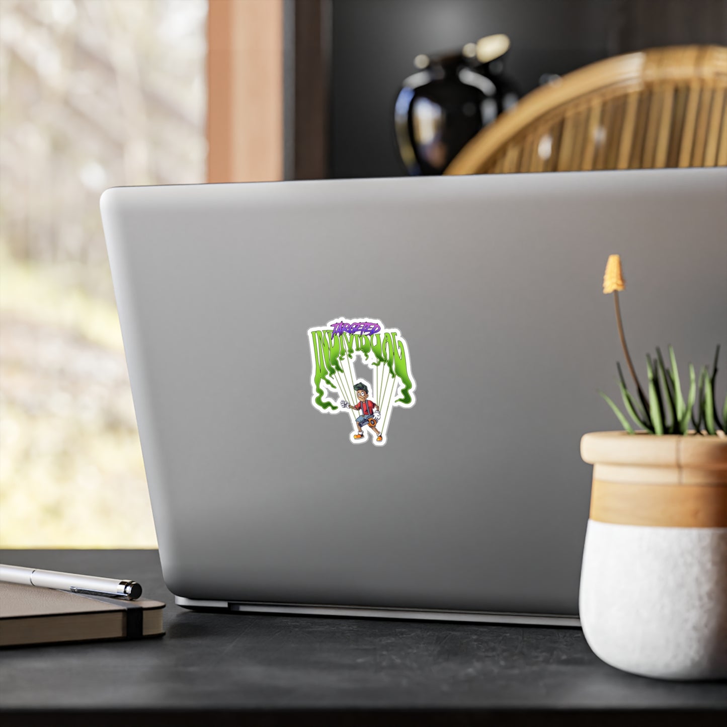 Targeted Individual Parachute Sticker – Kiss-Cut Vinyl Decal