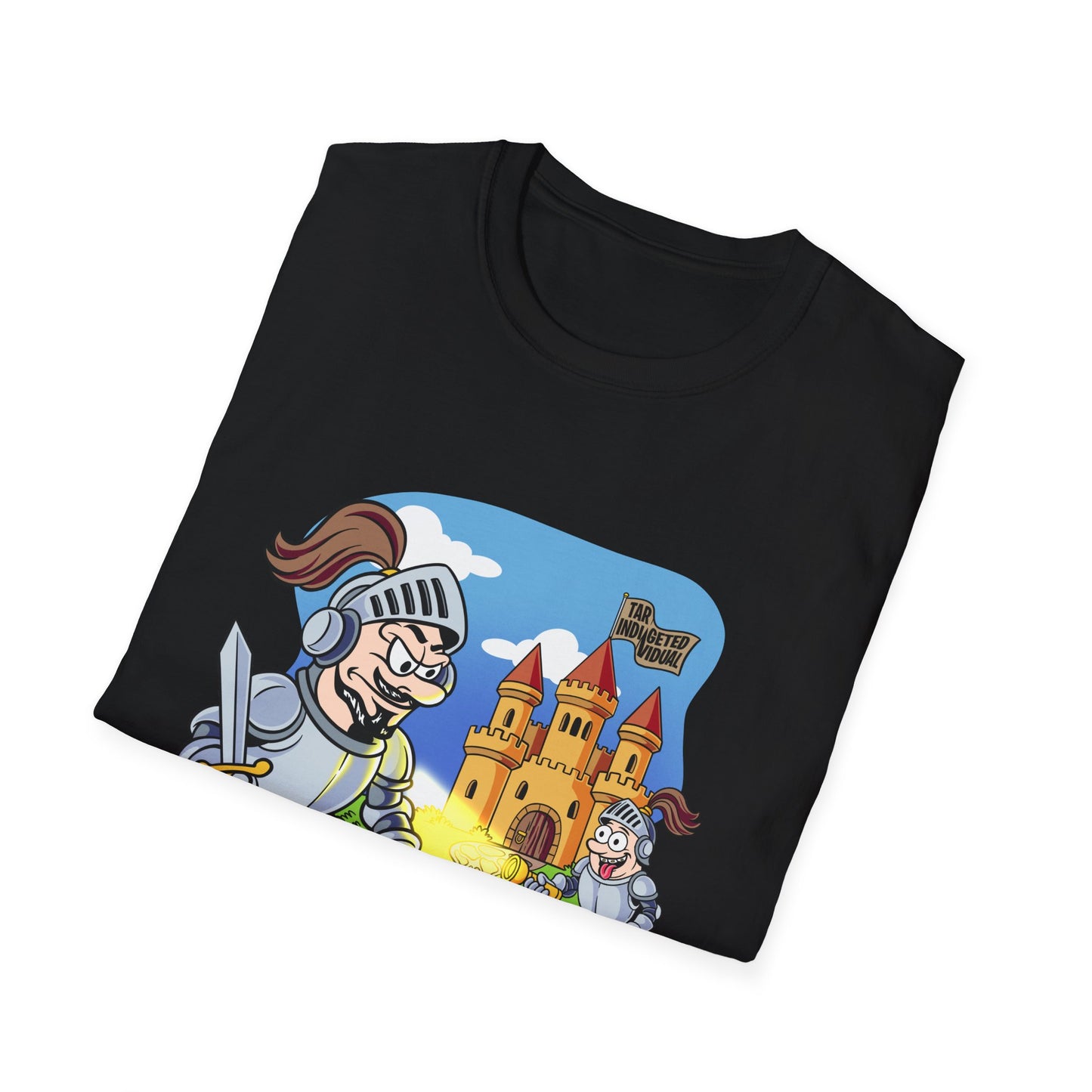 Knight Cartoon T-Shirt — Cute Medieval Castle Adventure Tee
