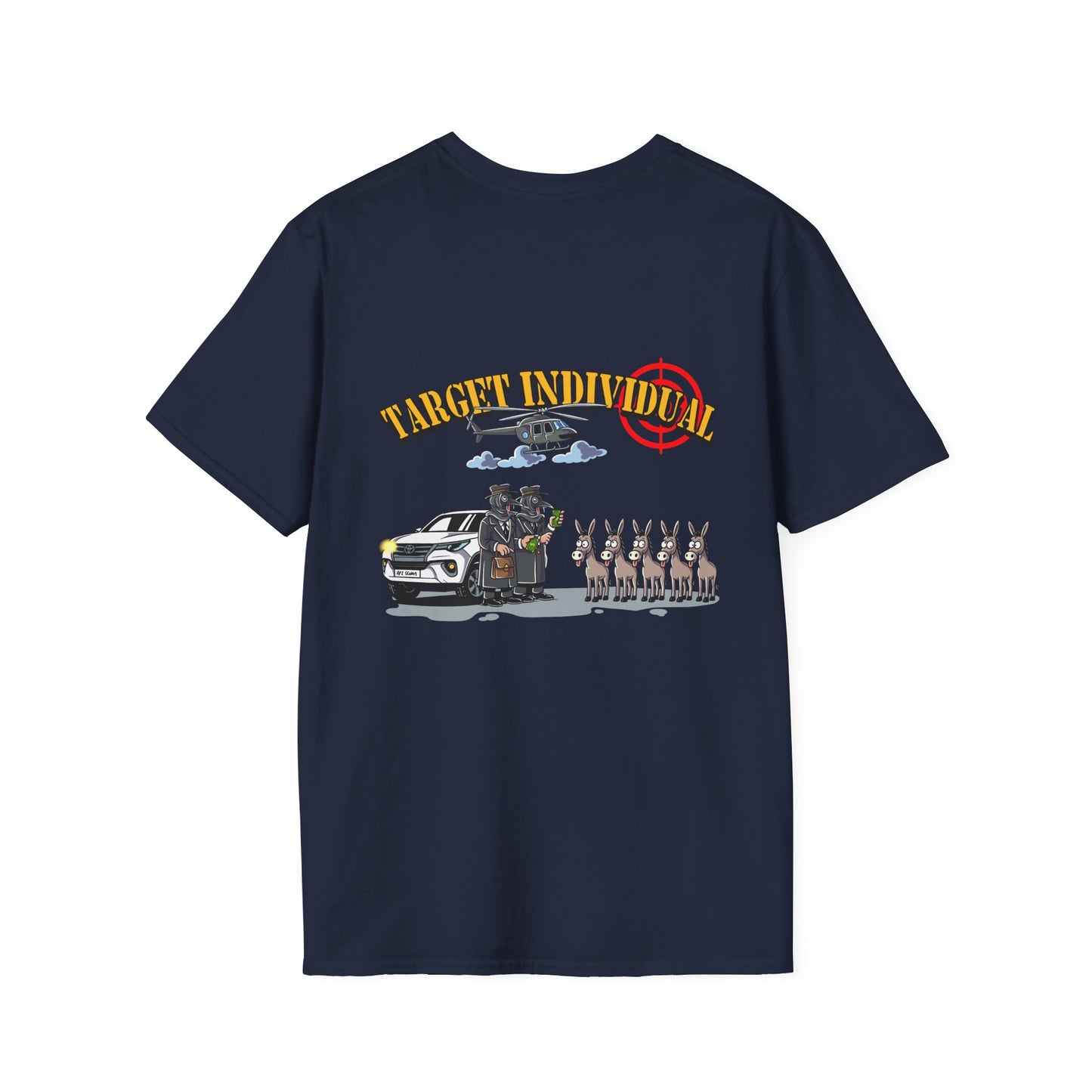 Target Individual T-Shirt — Tactical Humvee & Helicopter Graphic