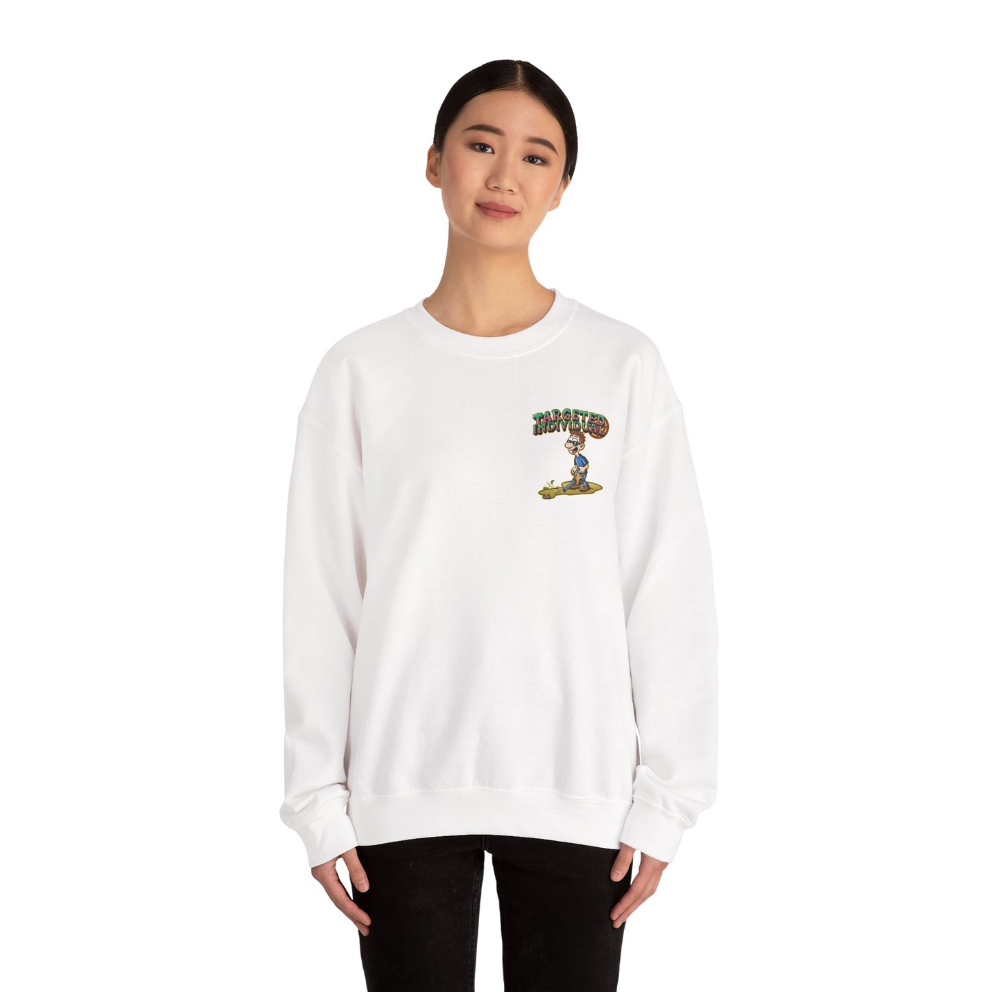Targeted Individual Graphic Sweatshirt – Vintage Beach Scene Crewneck