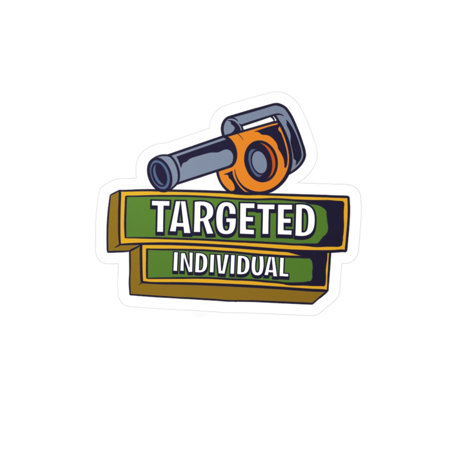 Targeted Individual Vinyl Sticker — Tactical Scope Kiss-Cut Decal