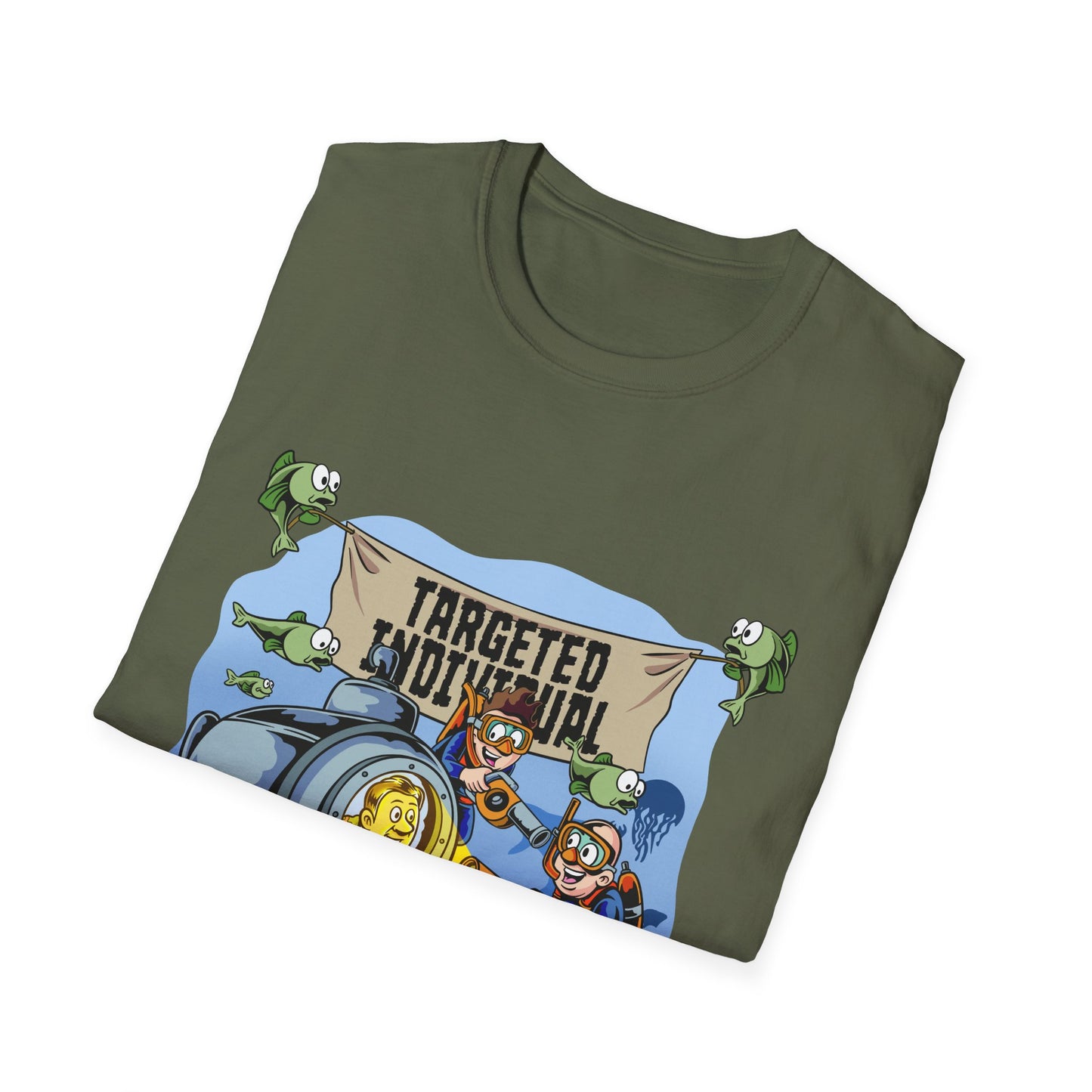 T-Shirt — "Targeted Individual" Submarine Cartoon Design