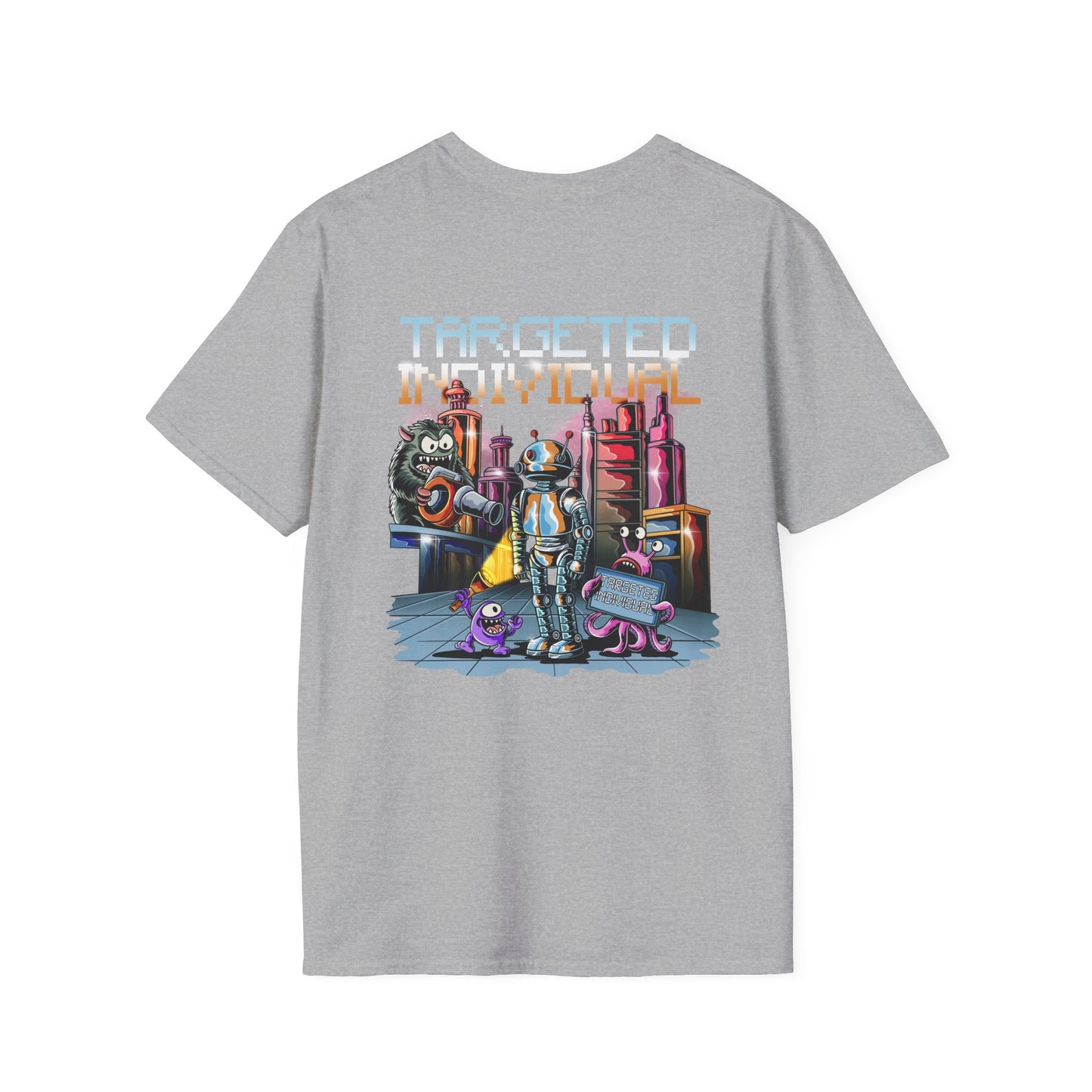Targeted Individual T-Shirt — Retro Sci‑Fi Robot Graphic Tee
