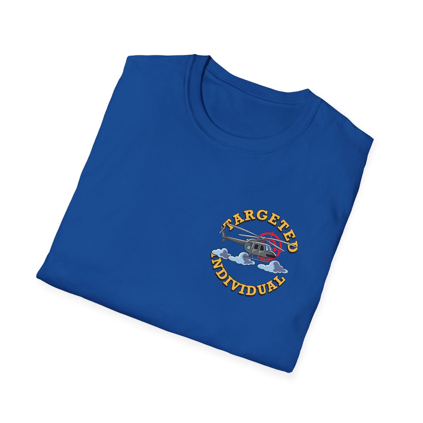 Target Individual T-Shirt — 'Target Individual' Graphic Tee with Police Truck & Targets