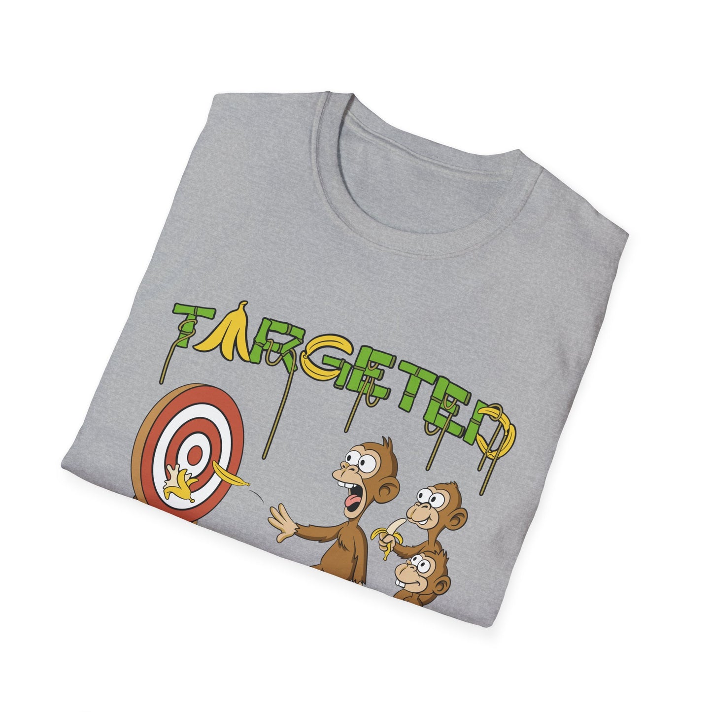 Targeted Individual Graphic T-Shirt — Funny Monkey Target Design