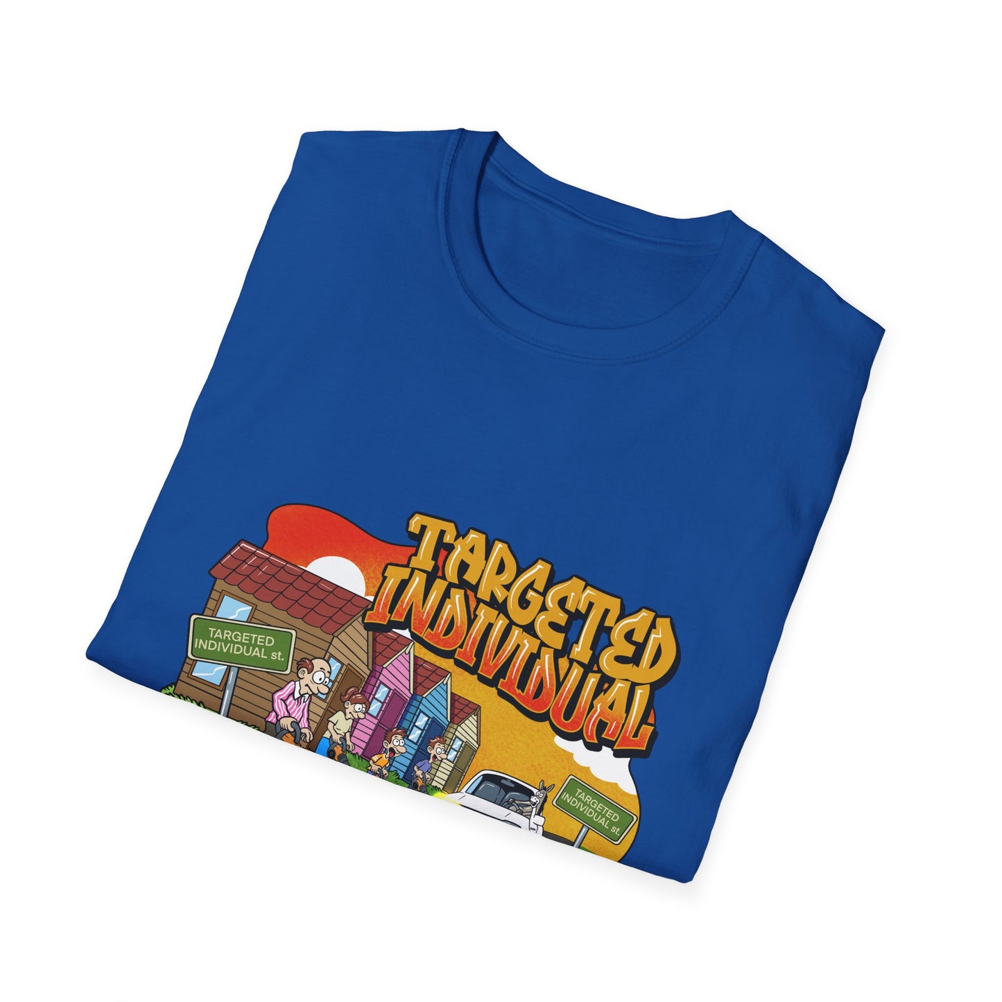 Targeted Individual Graphic T-Shirt — Retro Street Scene Tee