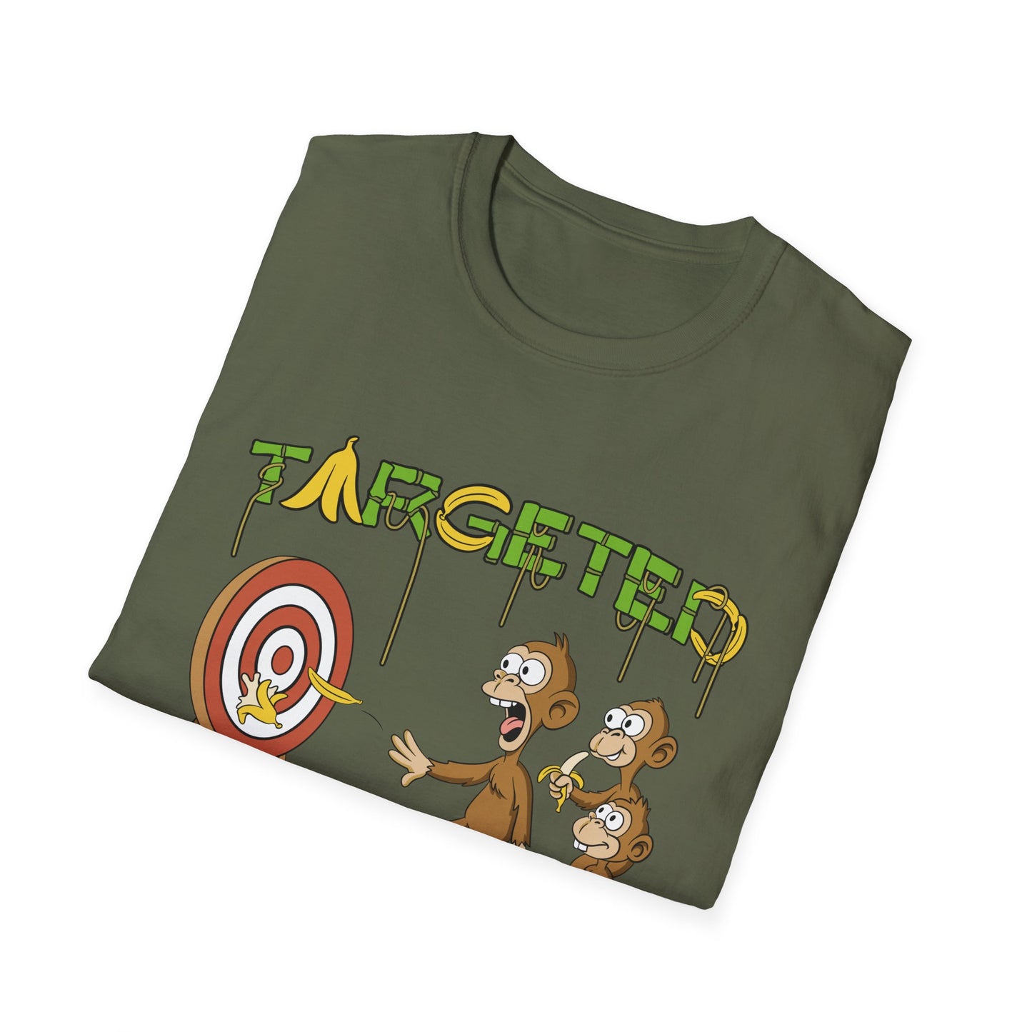 Targeted Individual Graphic T-Shirt — Funny Monkey Target Design