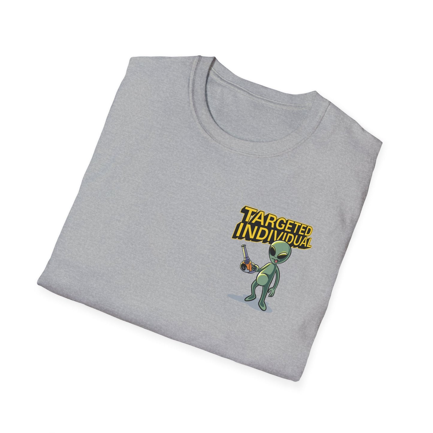 Alien Abduction Graphic T-Shirt — "Target Individual" Sci‑Fi UFO Tee