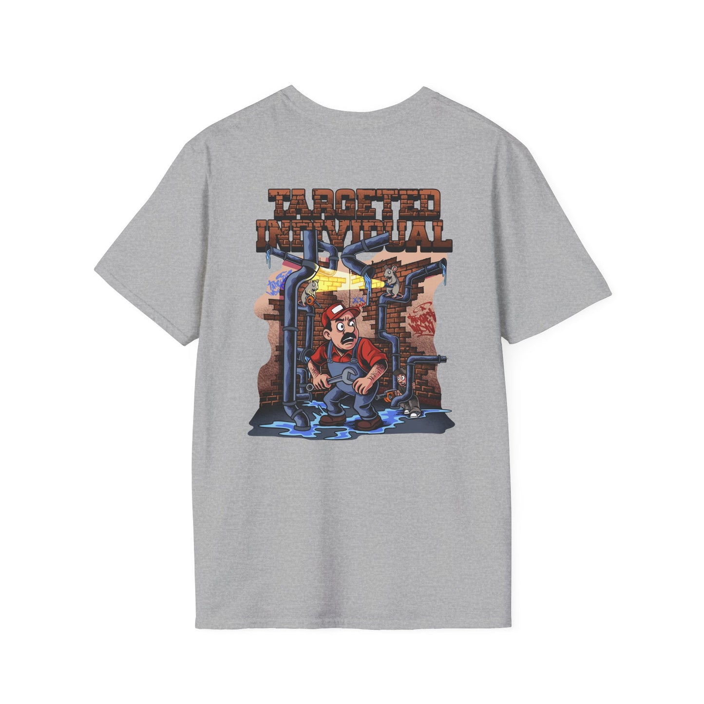 Plumber Pipeworks Graphic T-Shirt — Retro ‘Tarotical Plumbing’ Design
