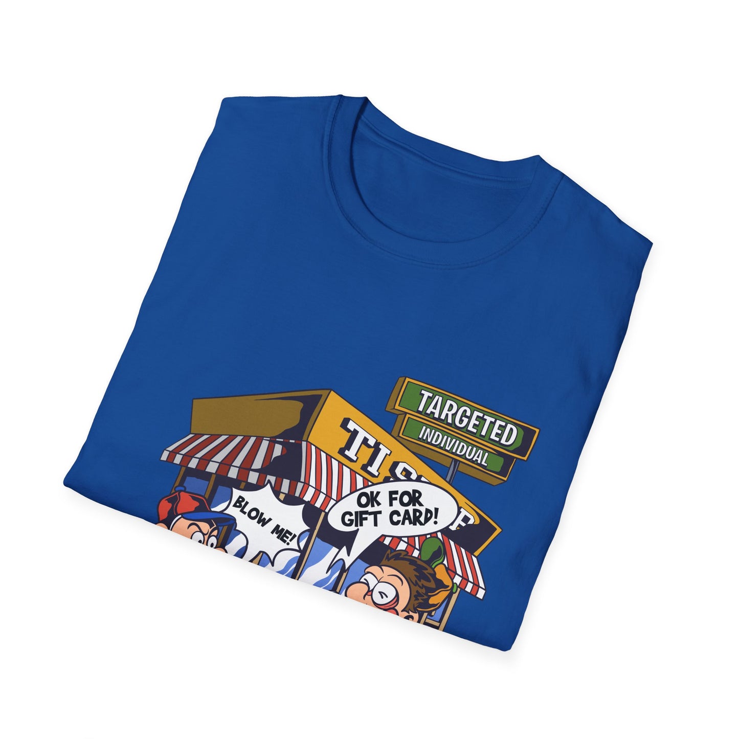T-Shirt — Cartoon Target Practice Ice Cream Stand Design