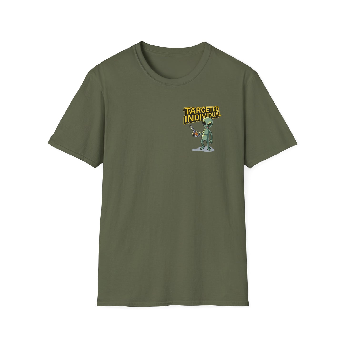 Alien Abduction Graphic T-Shirt — "Target Individual" Sci‑Fi UFO Tee