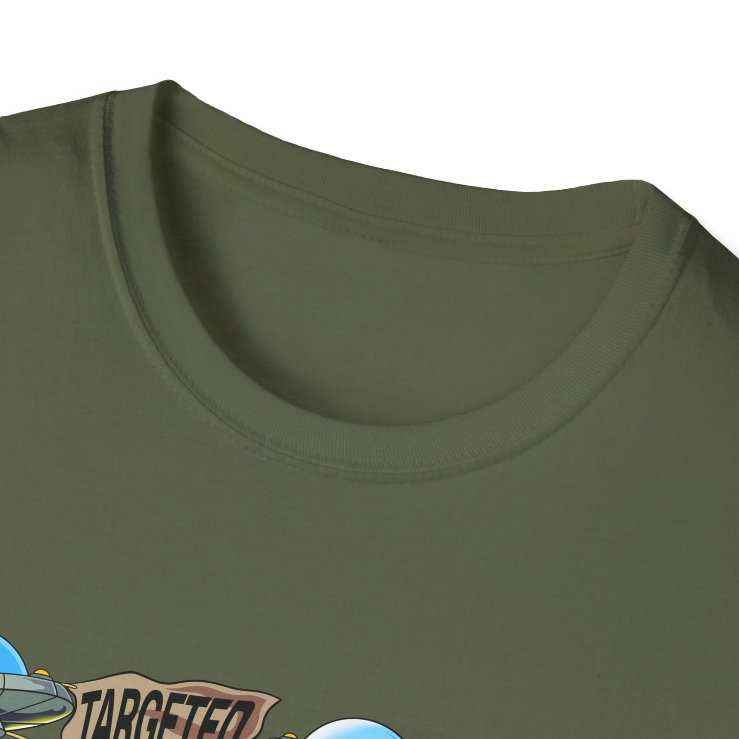 Alien Abduction Graphic T-Shirt — "Targeted Nowhere" Retro UFO Tee