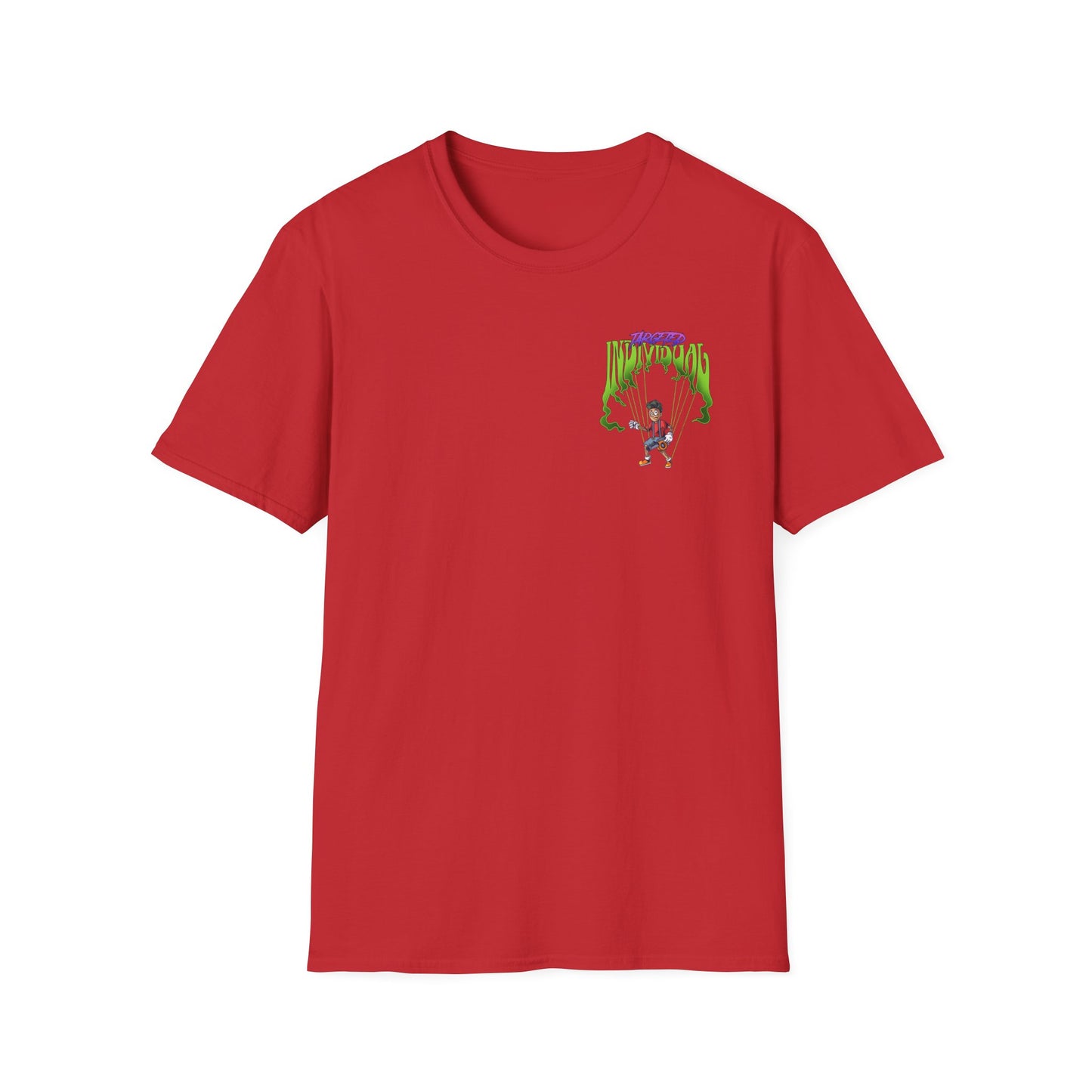 Scaredy Clown Graphic T-Shirt — Horror Joker Back Print