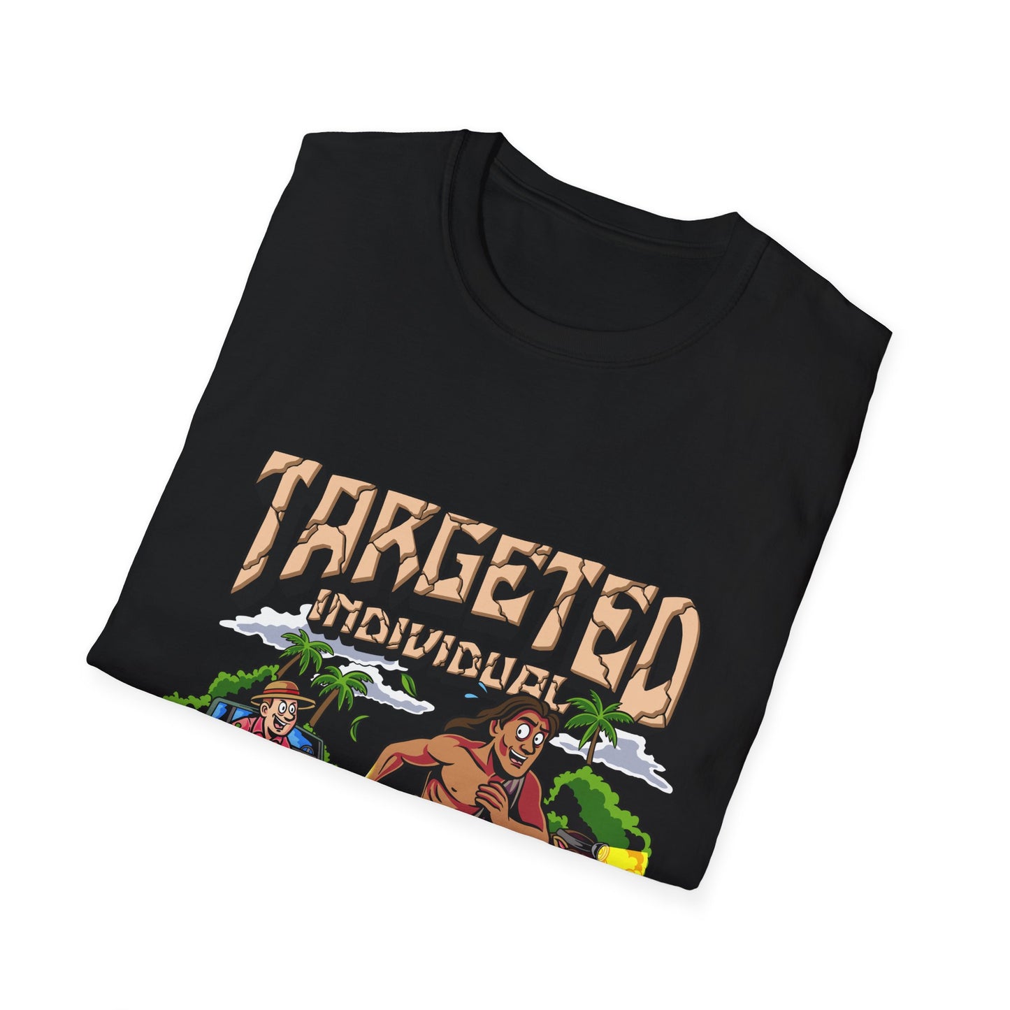Targeted Individuals T-Shirt — Retro Island Hunt Graphic Tee