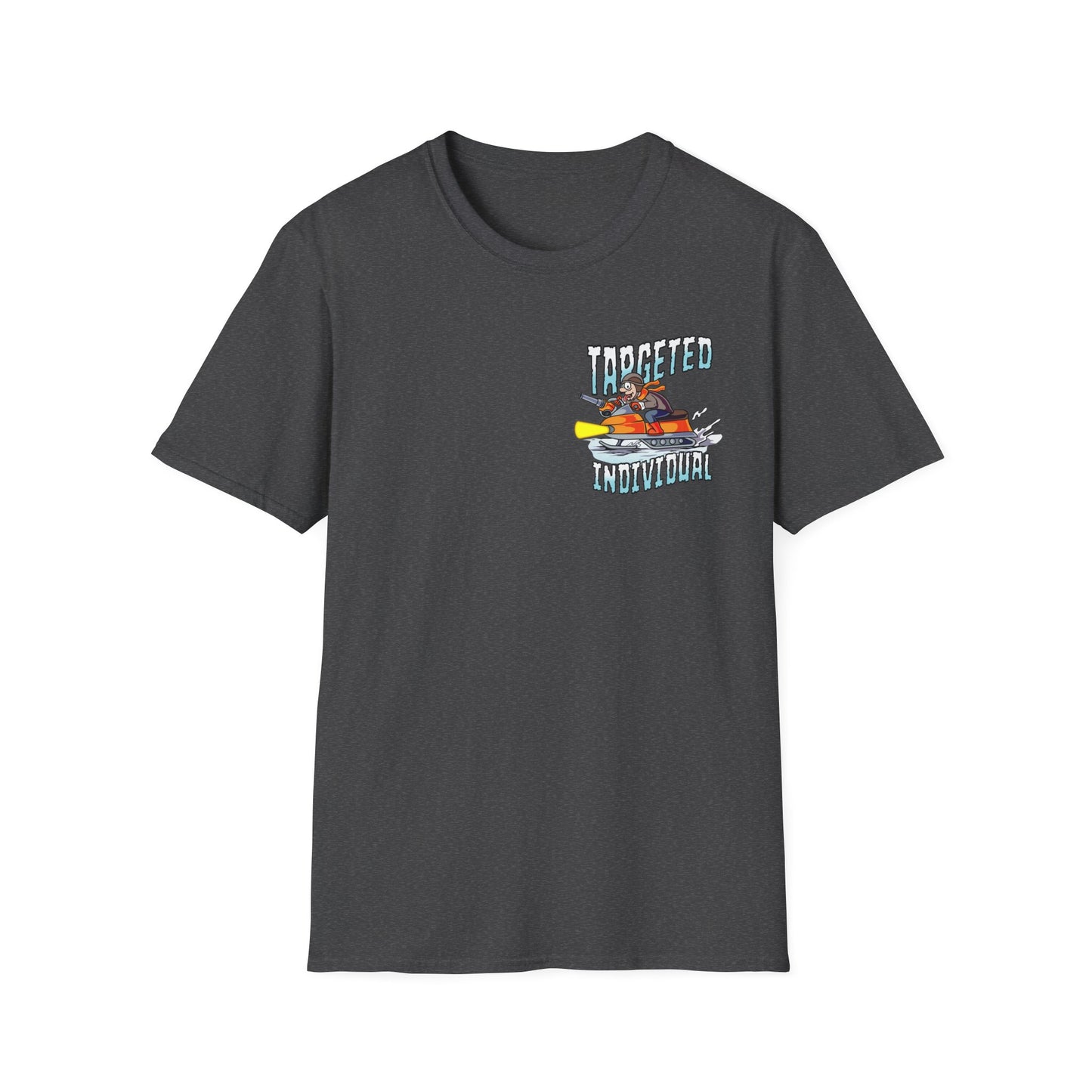 Fishing Cartoon T-Shirt — "Targeted Individual" Graphic Tee