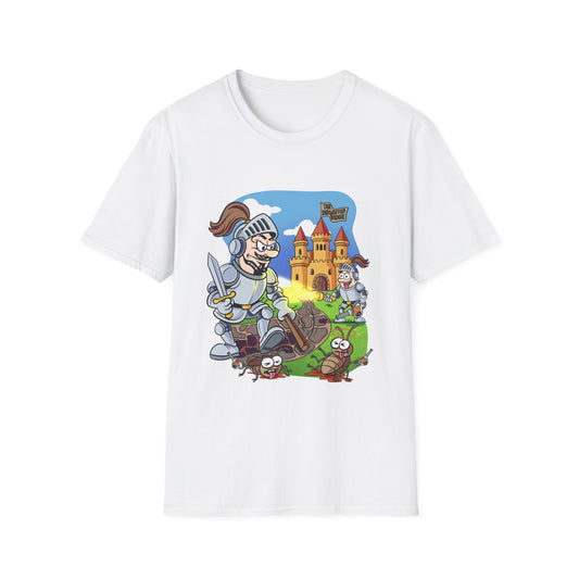 Knight Cartoon T-Shirt — Cute Medieval Castle Adventure Tee