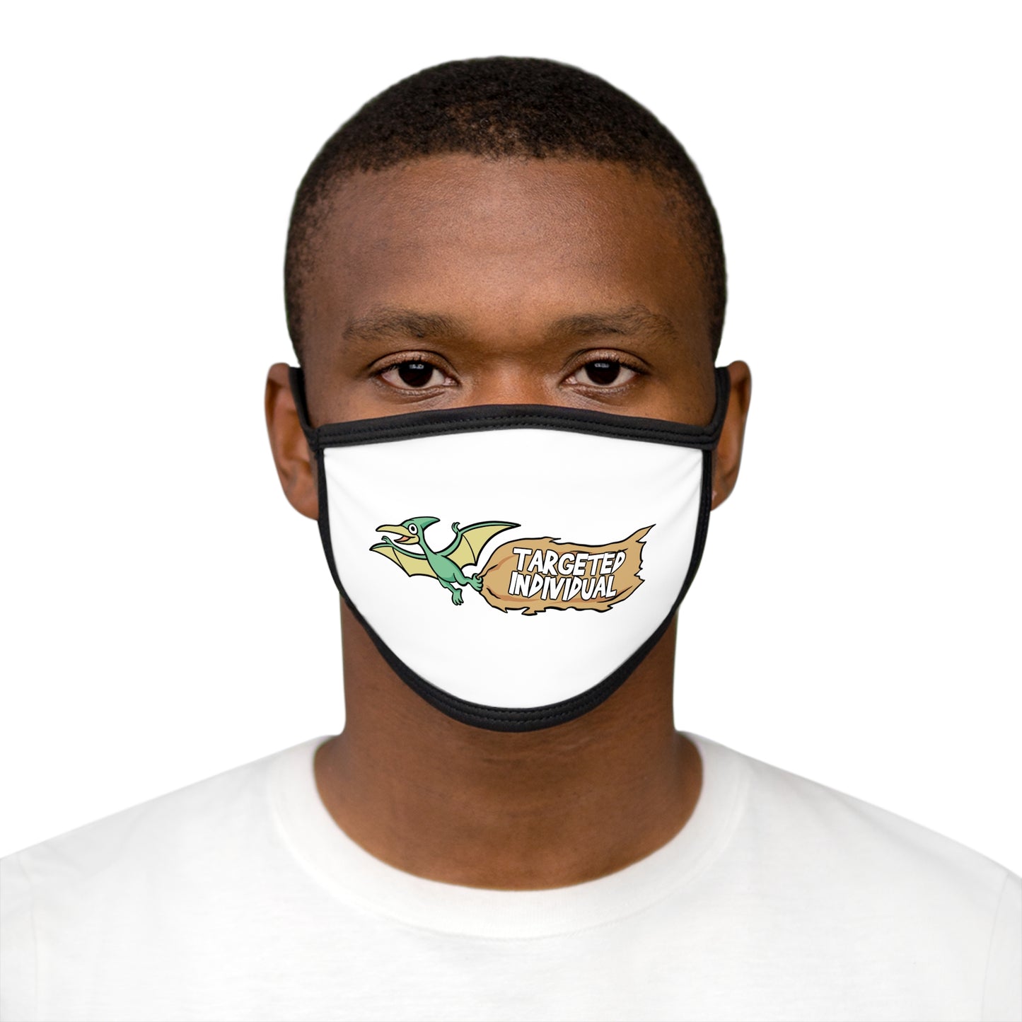Targeted Individual Pterodactyl Face Mask — Funny Retro Dino Mask