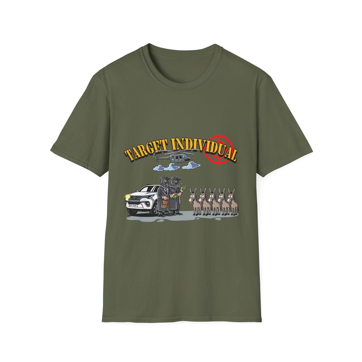 Target Individual T-Shirt — Funny Police Lineup Graphic Tee