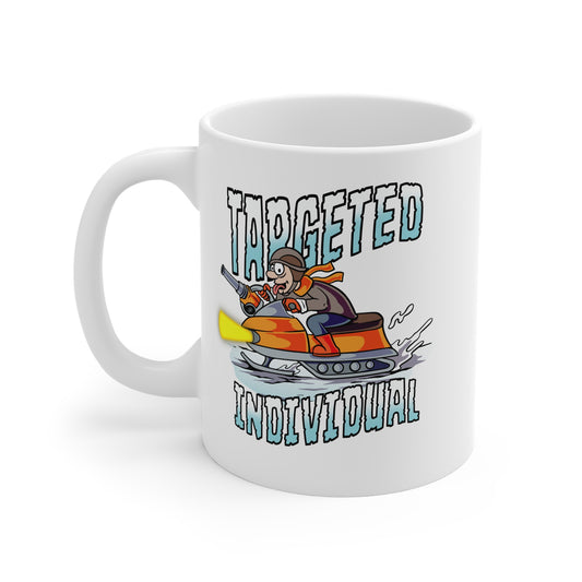 Mug — "Targeted Individual" Snowmobile Graphic Coffee Cup