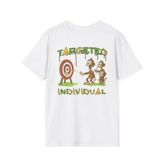 Targeted Individual T-Shirt — Graphic Satire Backprint Tee