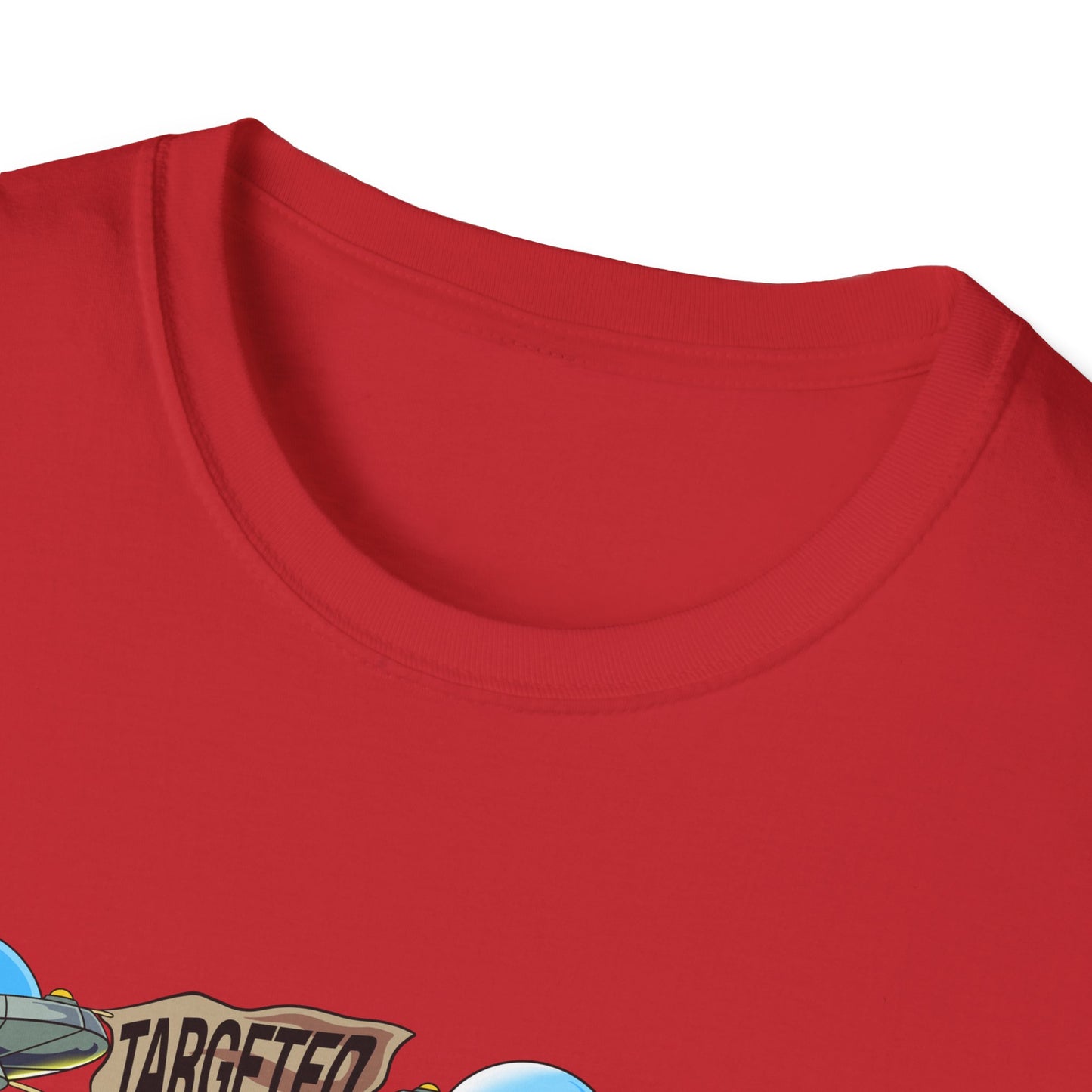 Alien Abduction Graphic T-Shirt — "Targeted Nowhere" Retro UFO Tee