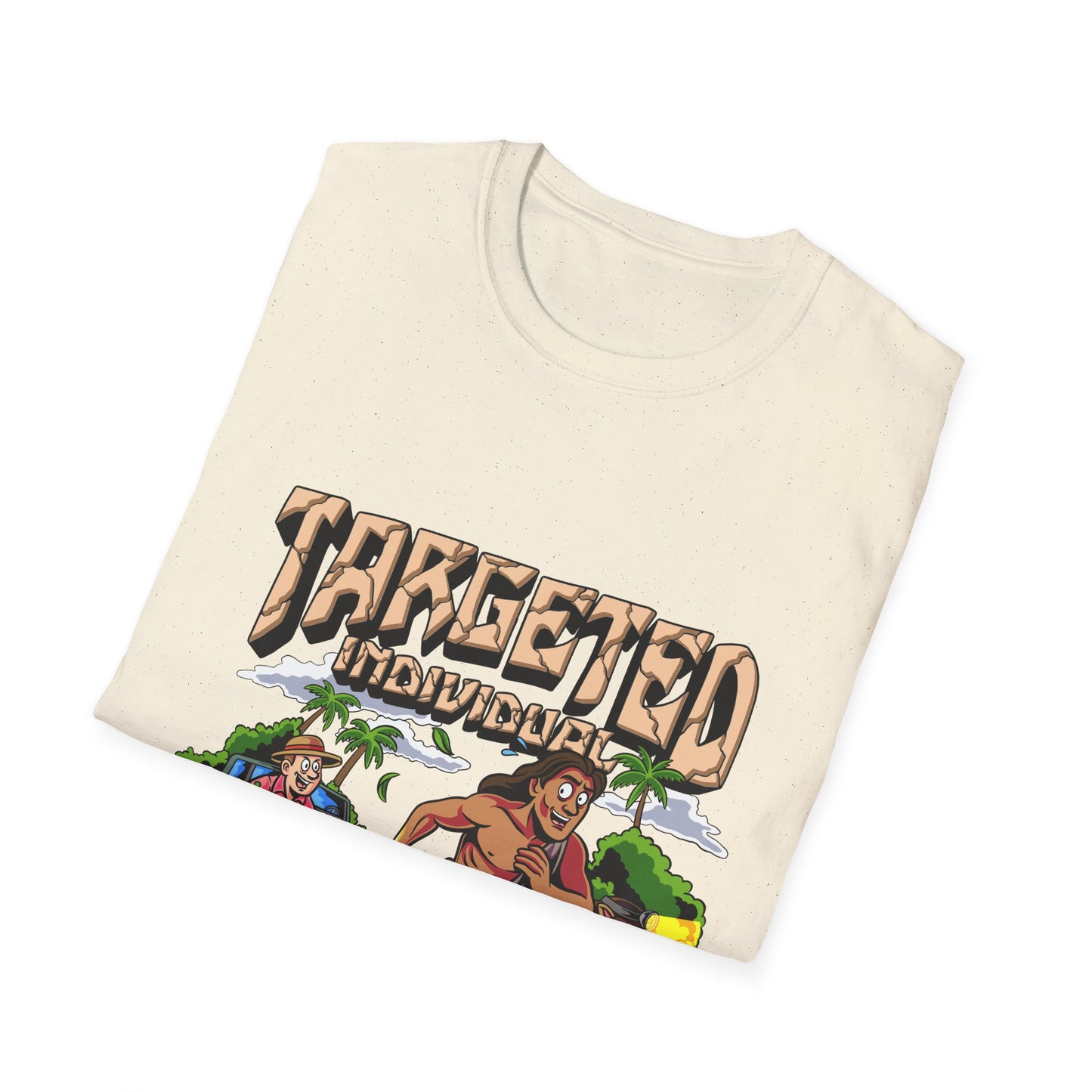 Targeted Individuals T-Shirt — Retro Island Hunt Graphic Tee