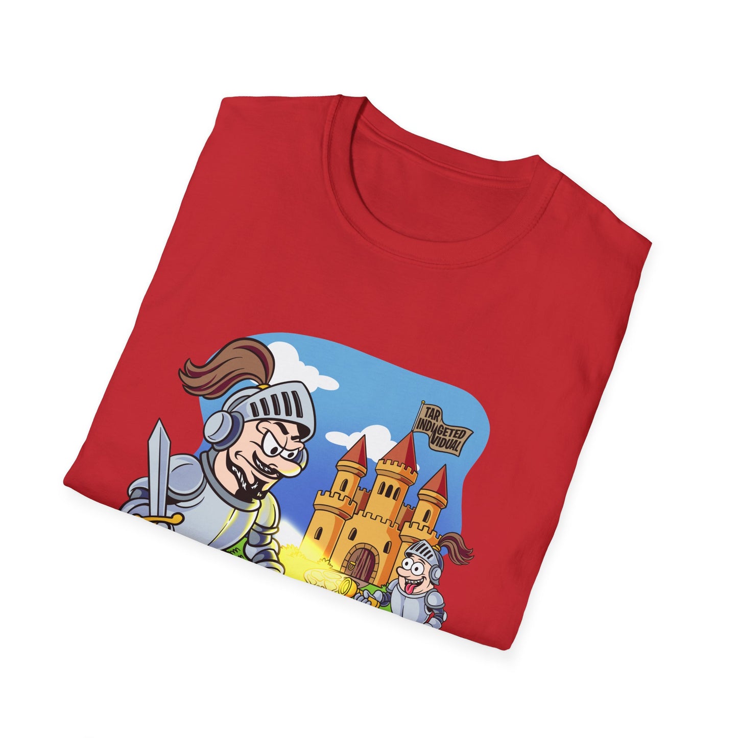 Knight Cartoon T-Shirt — Cute Medieval Castle Adventure Tee