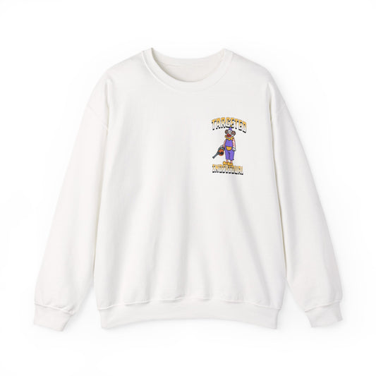 Crewneck Sweatshirt — "Targeted Individual" Carnival Graphic
