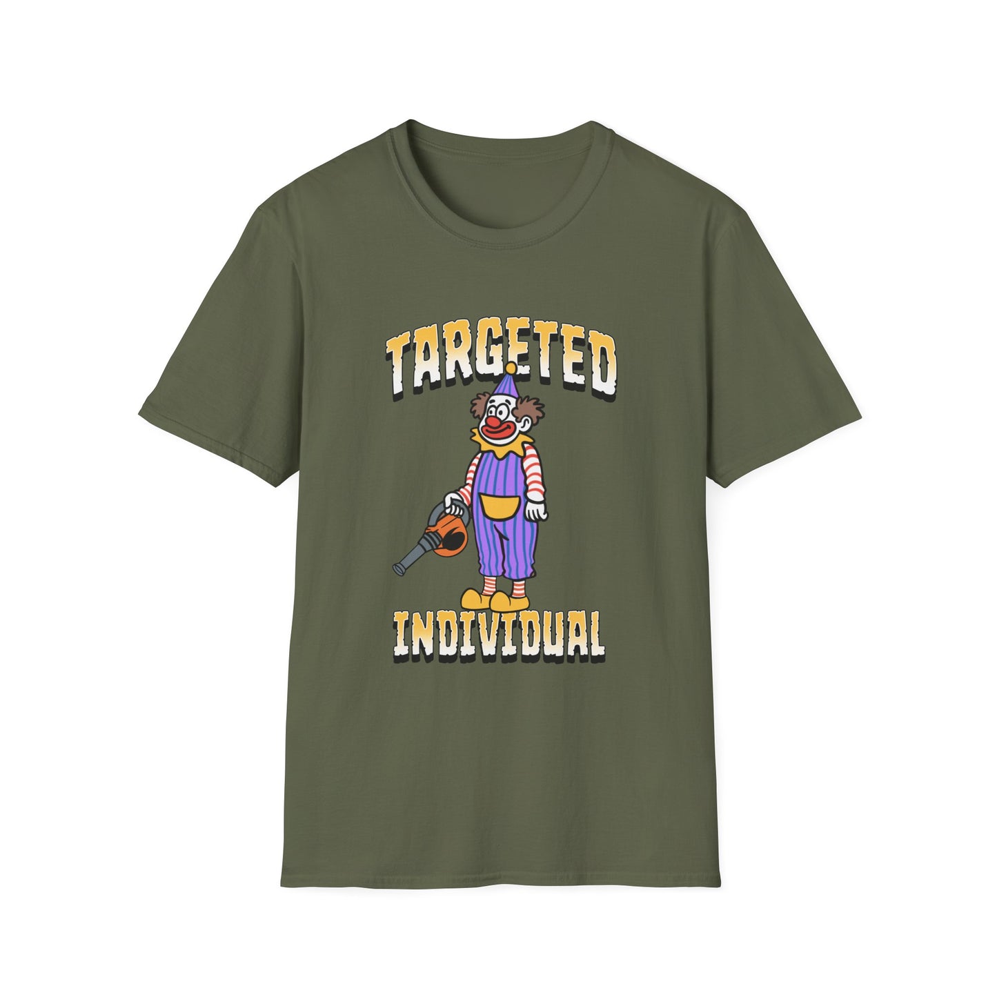 Targeted Individual Clown T-Shirt — Graphic Protest Tee