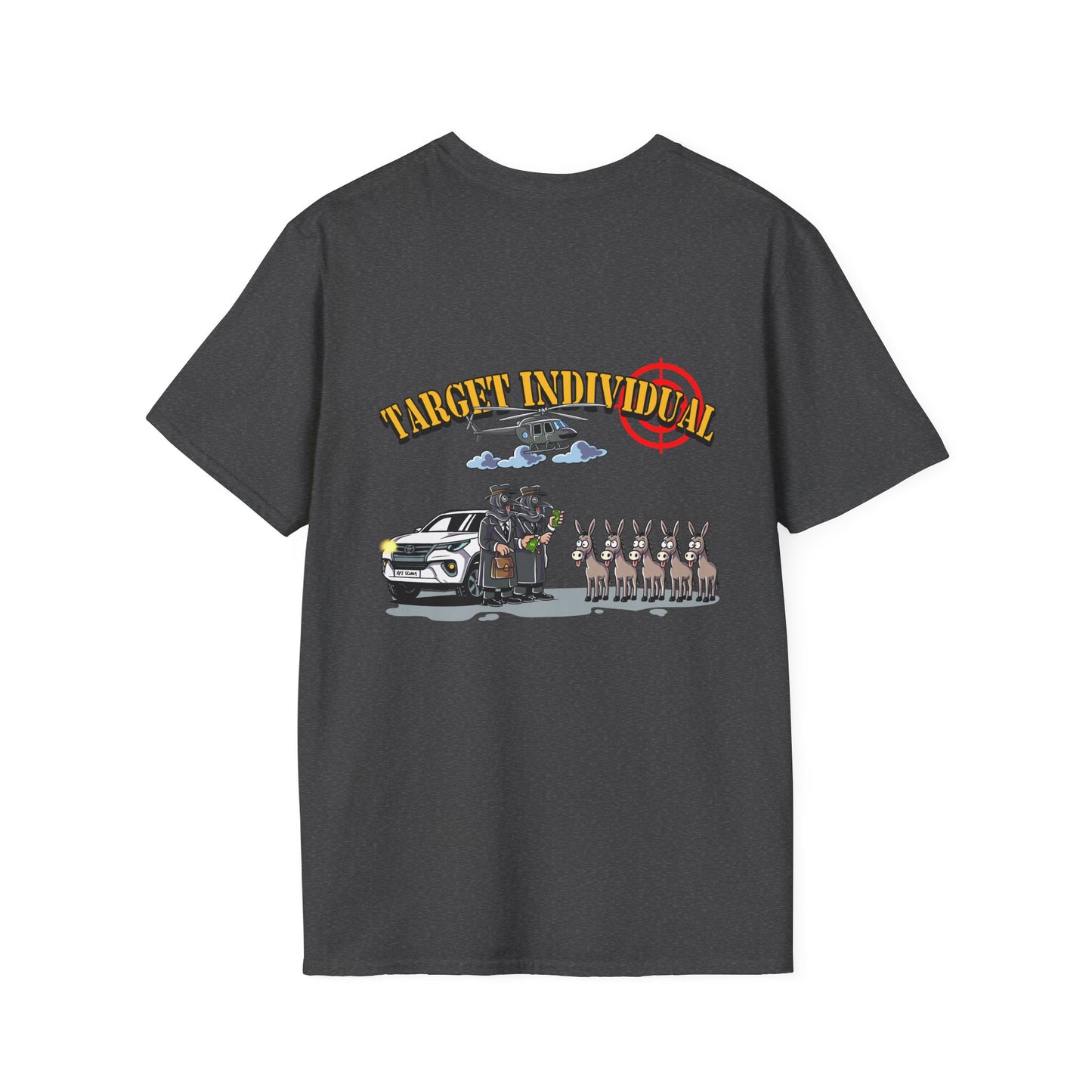 Target Individual T-Shirt — Tactical Humvee & Helicopter Graphic