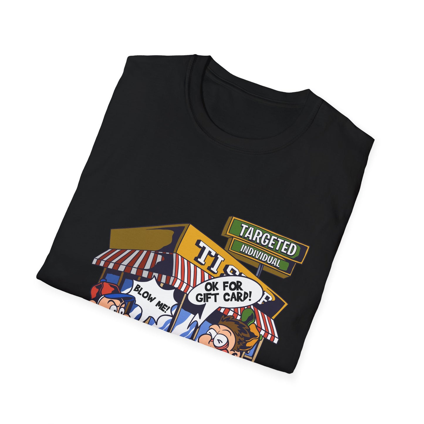T-Shirt — Cartoon Target Practice Ice Cream Stand Design