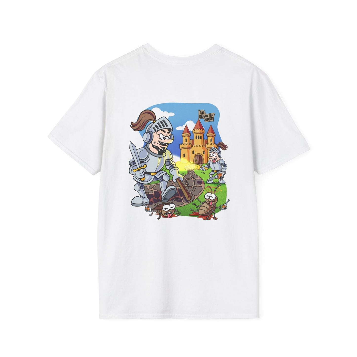 Medieval Worm Knight T-Shirt — Funny Castle Adventure Graphic Tee