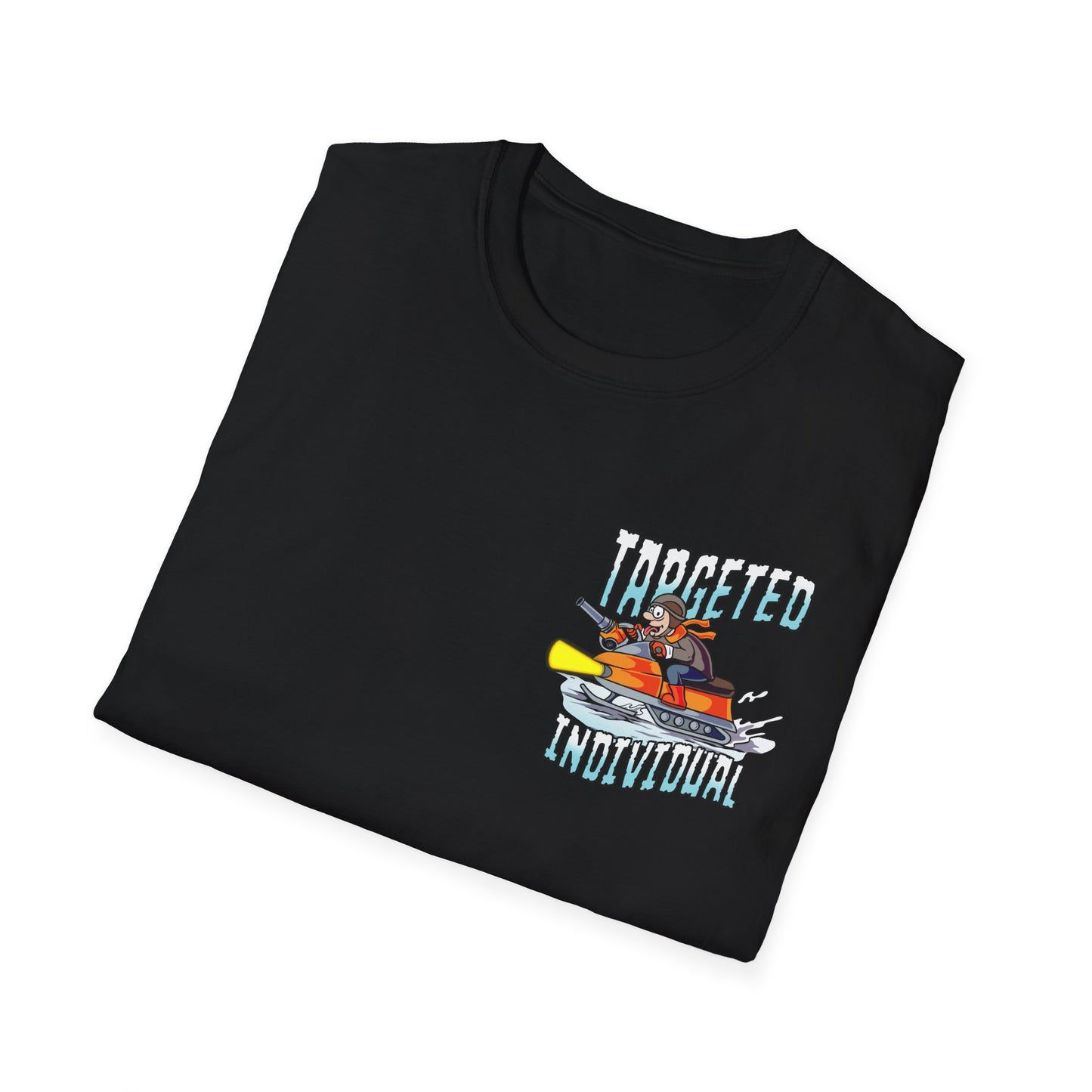 Fishing Cartoon T-Shirt — "Targeted Individual" Graphic Tee