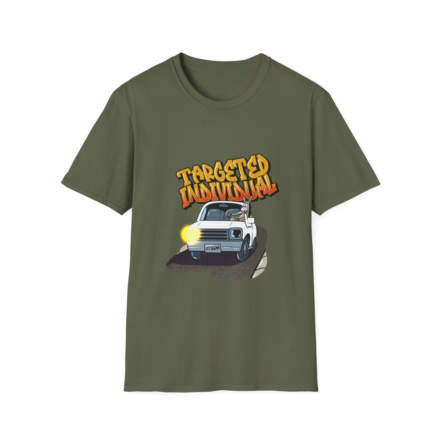T-Shirt — 'Targeted Individual' Retro Car Graphic Tee