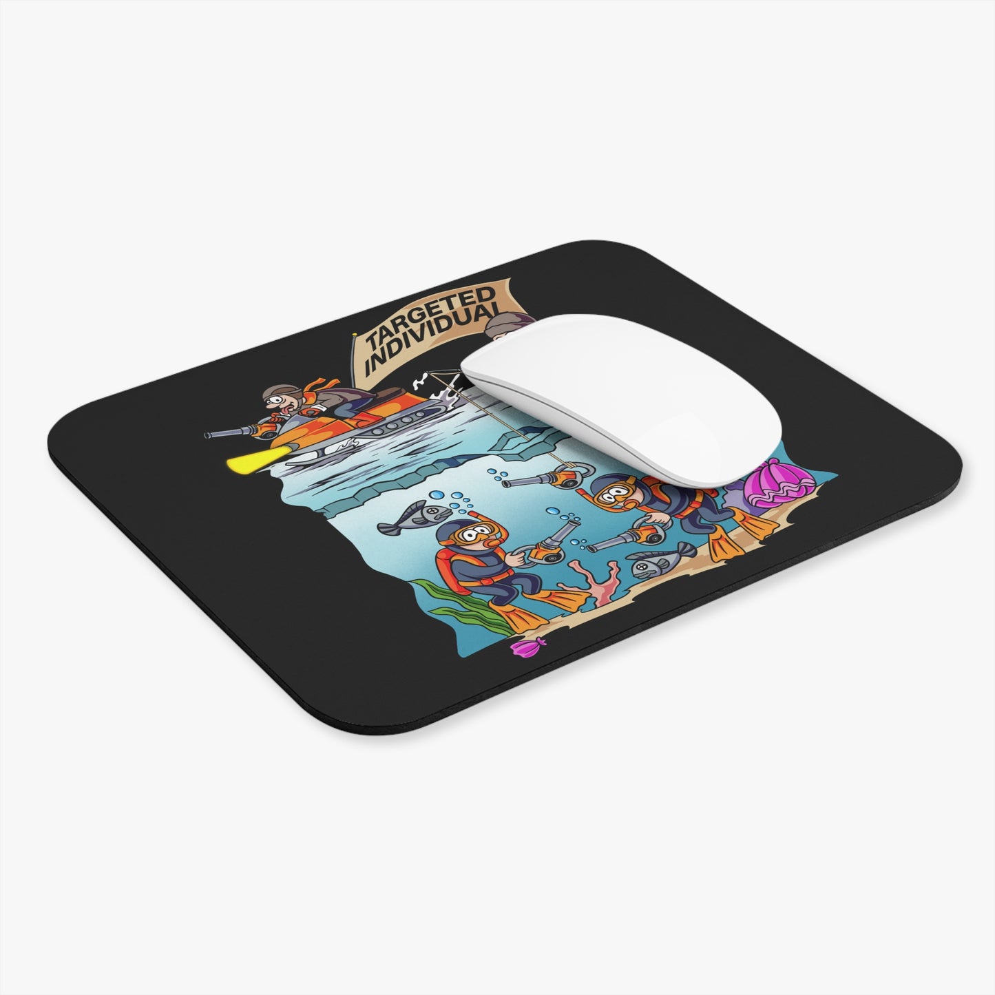 Targeted Individual Ice Fishing Mouse Pad