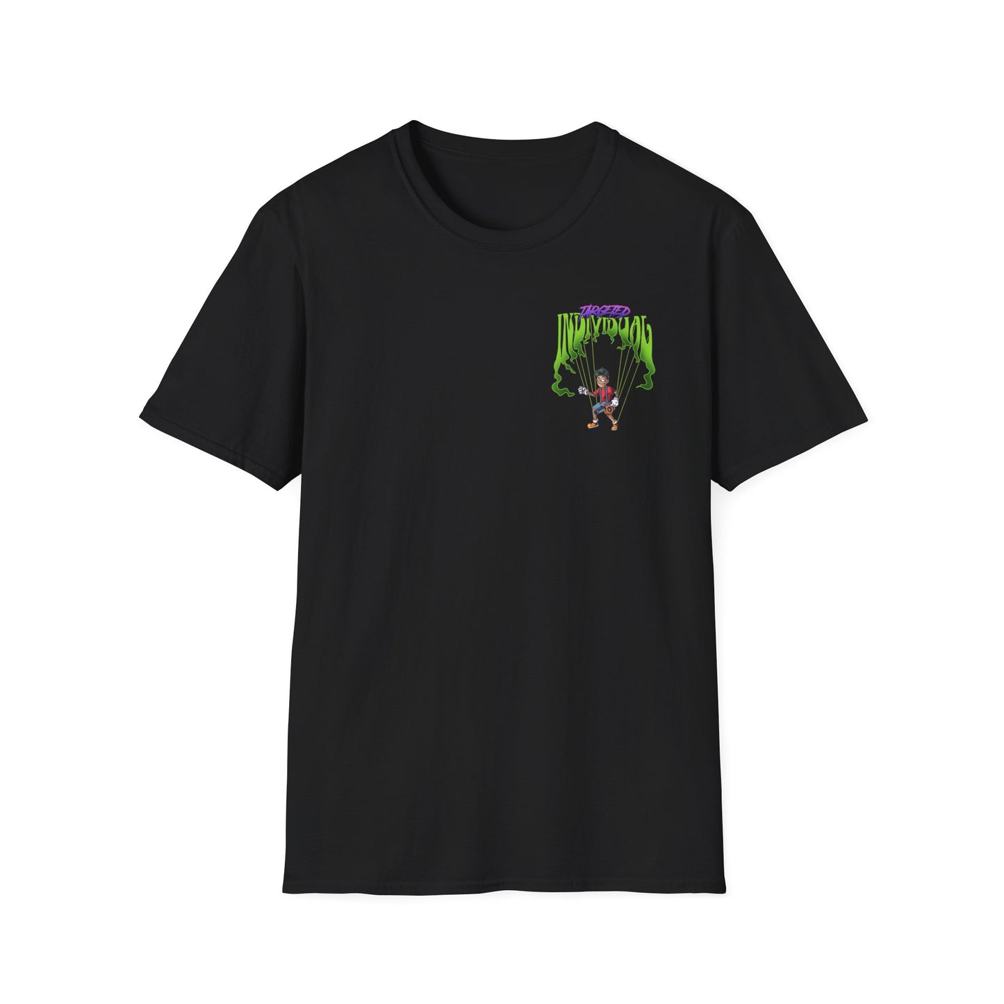 Scaredy Clown Graphic T-Shirt — Horror Joker Back Print